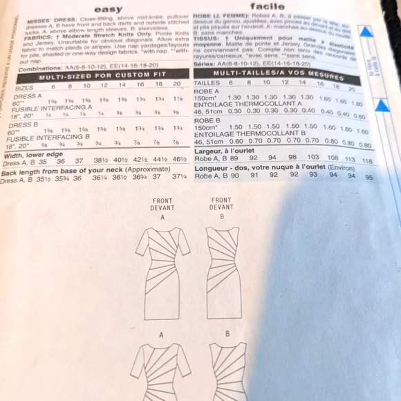 Butterick B5559 inspired by Maggy London size EE 14-16-18-20 pattern only - Picture 2 of 3